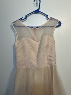 Blush Tulle Princess Dress Prom Bridesmaid Gown Dress